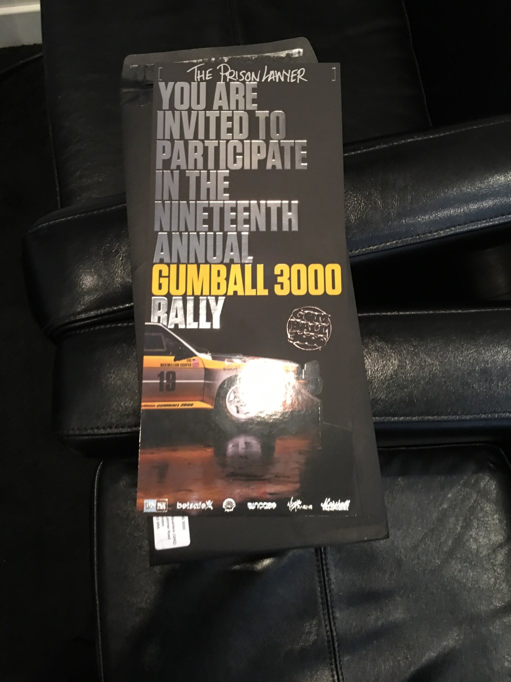 So, I have been invited to the 2017 Gumball&nbsp;3000!!